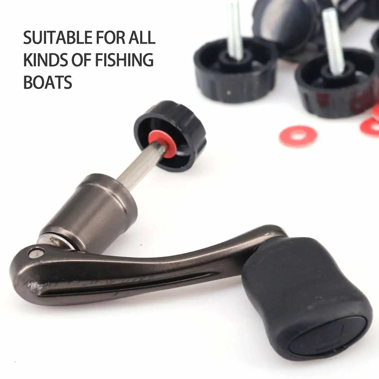 10pcs/lot Universal Fishing Spinning Reel Handle Screw Cap Cover with Gaskets Fishing Accessories images - 6