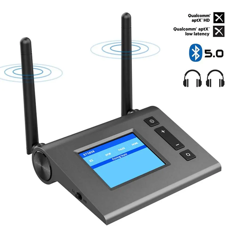 Bluetooth 5 0 большой диапазон Aptx HD с низкой задержкой RCA Aux 3 ММ Оптический