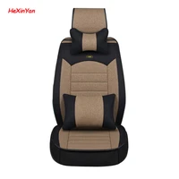 hexinyan universal flax car seat covers for cadillac all models ats sls cts srx ct6 atsl xts xt5 car styling auto accessories
