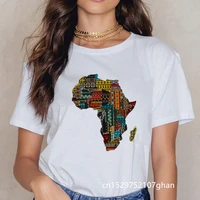 africa map graphic tees women clothes 2020 summer tops harajuku female t shirt white printed t shirt femme streetwear tshirt