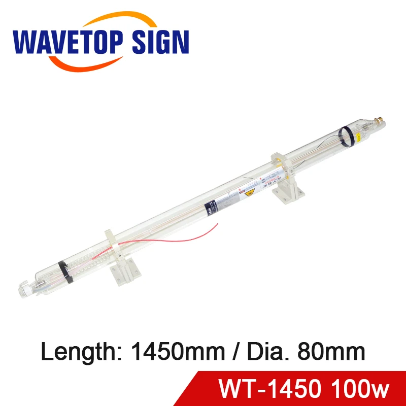 Лазерная трубка WaveTopSign Co2 WT1450 80 Вт лазерная стеклянная длиной 1450 мм диам.