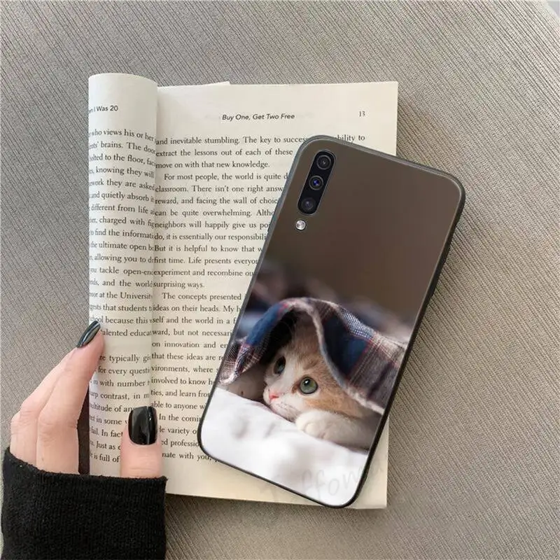 

Cute animal cat Phone Case For Samsung galaxy S 9 10 20 A 10 21 30 31 40 50 51 71 s note 20 j 4 2018 plus