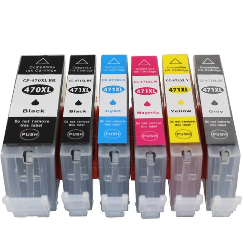 1SETS XIMO 6 пакет PGI-470 CLI-471 Замена чернильный картридж для принтера Canon принтерам PIXMA MG7740 MG6840 MG5740 TS9040 TS8040 TS6040 TS5040 - Цвет: 1SETS