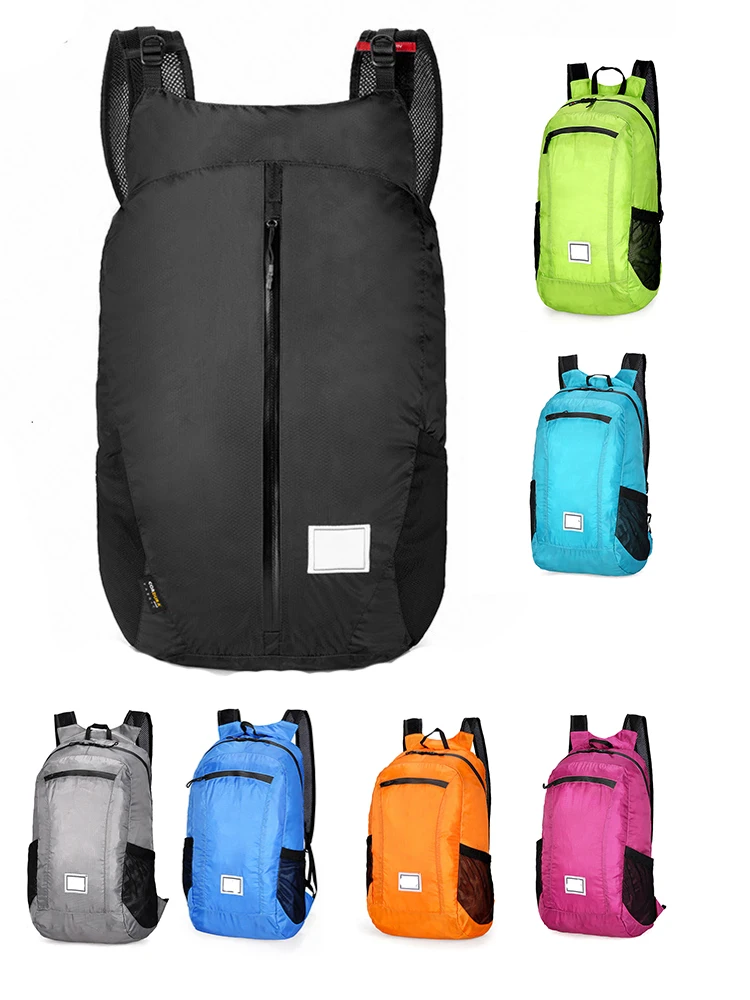 

25L Folding Portable Sport Backpack Waterproof 30D Nylon Running Bag Lightweight Fashion Fitness Travel Cycling Bike Casual Bags