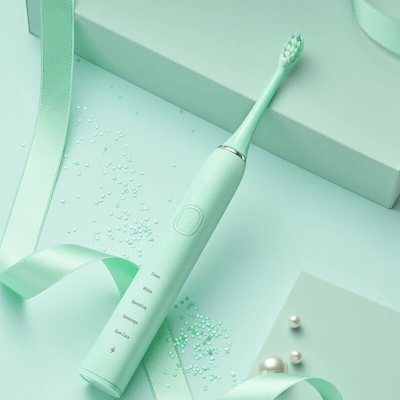 Электрическая зубная щетка для отбеливания умная звуковая Водонепроницаемая с