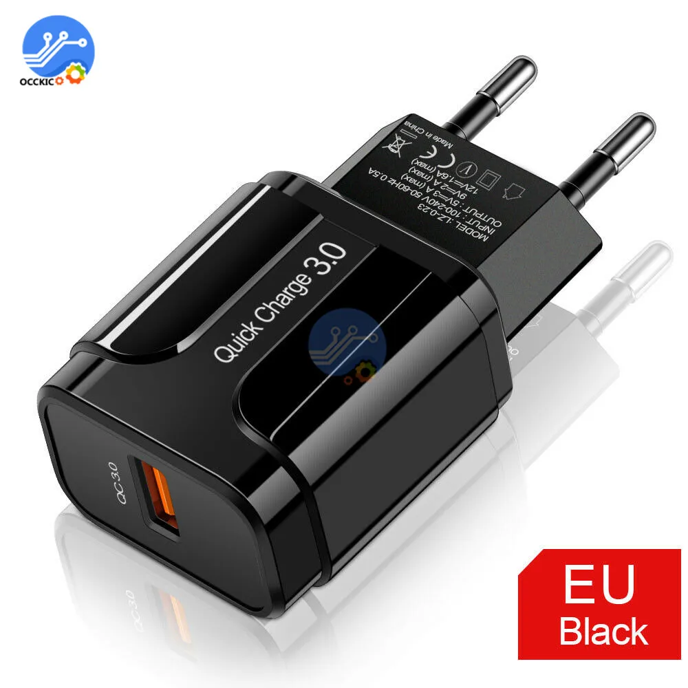 5V 3A Быстрая зарядка QC 3,0 USB зарядное устройство ЕС США вилка Путешествия стены мобильный телефон зарядное устройство адаптер, быстрая зарядка для iPhone для Xiaomi