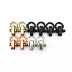 2 шт., регулируемая маленькая анкерная Скоба из сплава O-образной формы, веревка для выживания на открытом воздухе, Паракорд, браслет с пряжкой для спорта на открытом воздухе