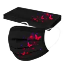 1050 шт., одноразовые маски для лица с принтом бабочки