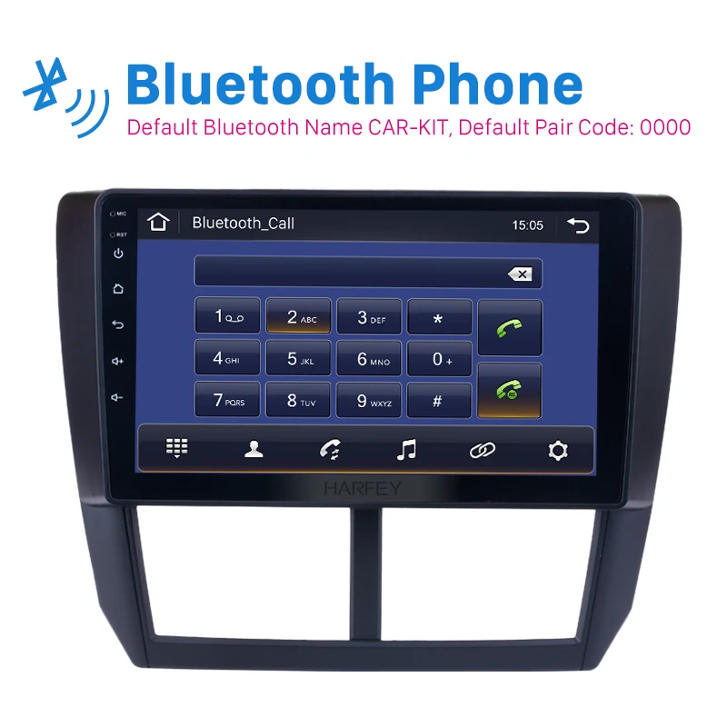 Harfey 2 din Android 9 0 &quotАвтомобильный GPS Радио четырехъядерный автомобильный
