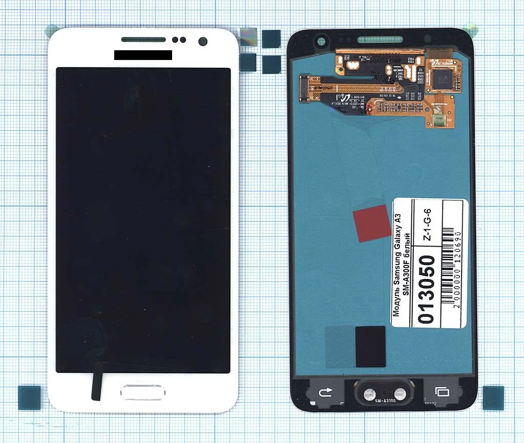 Дисплей (матрица + тачскрин) для смартфона Samsung Galaxy A3 SM-A300F белый - купить по