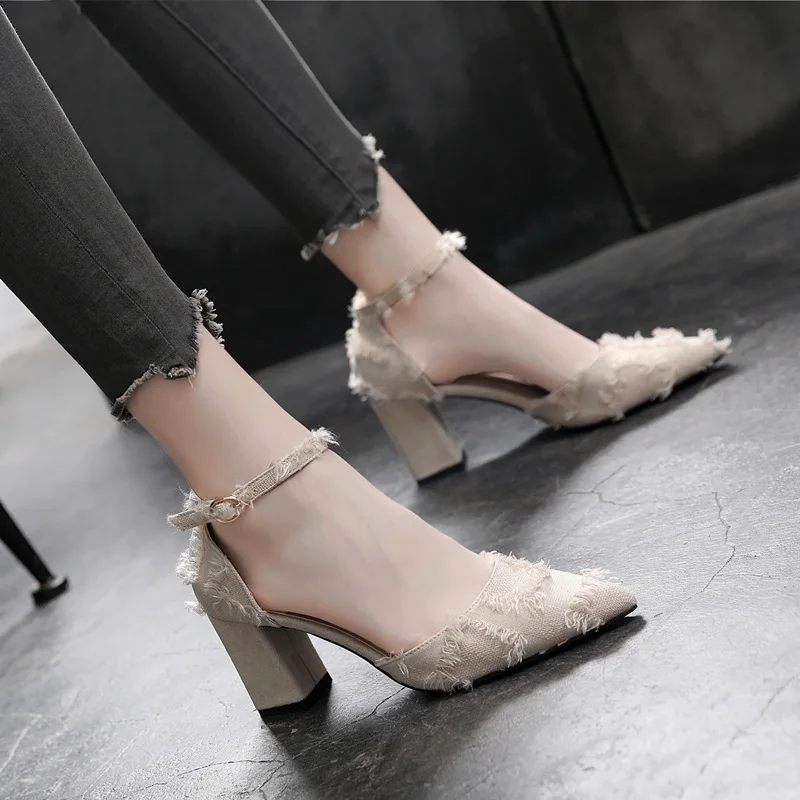 Женские замшевые туфли-лодочки с острым носком Розовые Кожаные классические на