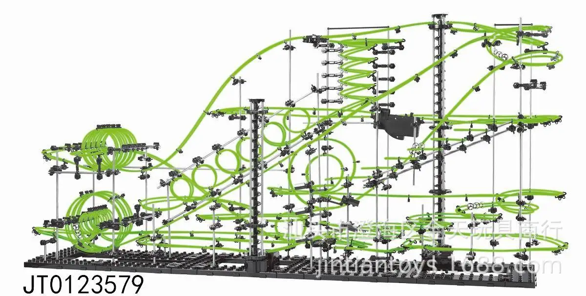 

New Scientific and Educational Toy Roller Coaster Spacerail Space Track 233-8G Ball Puzzle Building Blocks
