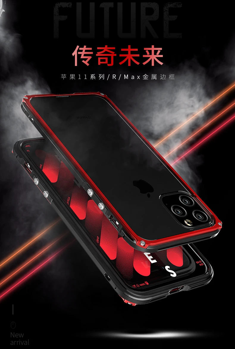 Броня металлический бампер противоударный чехол для iPhone 11 Pro Max чехол сверхмощный защитный чехол для iPhone 11 Pro чехол X XR XS Max