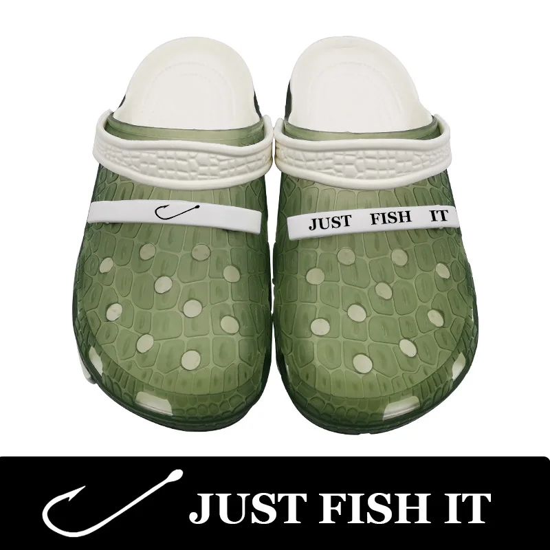 JUST FISH IT/2020 тапочки обувь с вырезами женские резиновые сабо EVA Nikes пляжная для сада