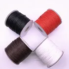 Новый 0,5-2,5 мм вощеная нить веревка шнур ремешок ожерелье веревочные бусины для самостоятельного изготовления ювелирных изделий браслет Шамбала