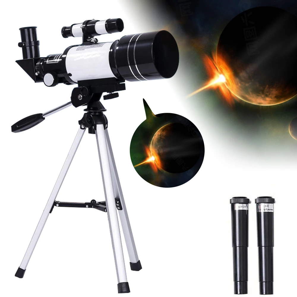 

WAKYME HD Astronomical Telescope with Portable Tripod Sky Monocular Telescopio Outdoor Space Observation Scope with Phone Clip