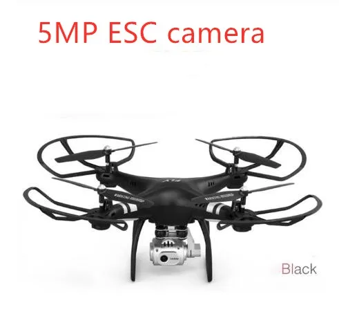Профессиональный Квадрокоптер Дроны с HD камерой Wifi FPV RC вертолет телеуправляемый четырехосный самолет аэрофотосъемка игрушки подарок - Color: Black