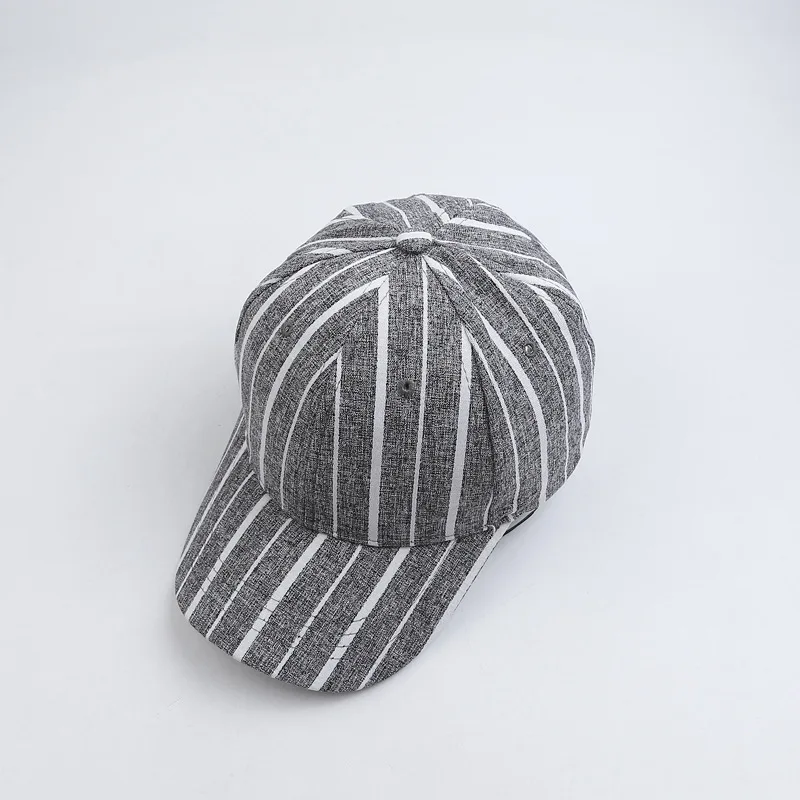 

Stripe versatile men's and women's outdoor sun shading duck tongue baseball cap