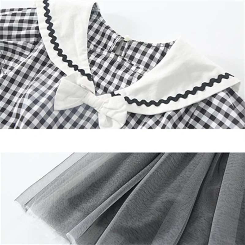 

Teenage Girls Spring Clothes Short Sleeve Mesh Kids Dresses for Girls Princess Patchwork 2021 New Children Clothing 10 12 13 14Y