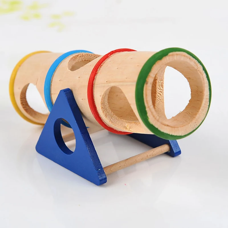 

Hamster Wood Toys Upturned Bucket Hamster Seesaw Tunnel Tube Small Pet Wooden Toy