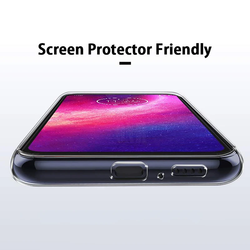 Прозрачный Роскошный чехол для Motorola Moto One Macro Action Vision Fusion Plus мягкий прозрачный