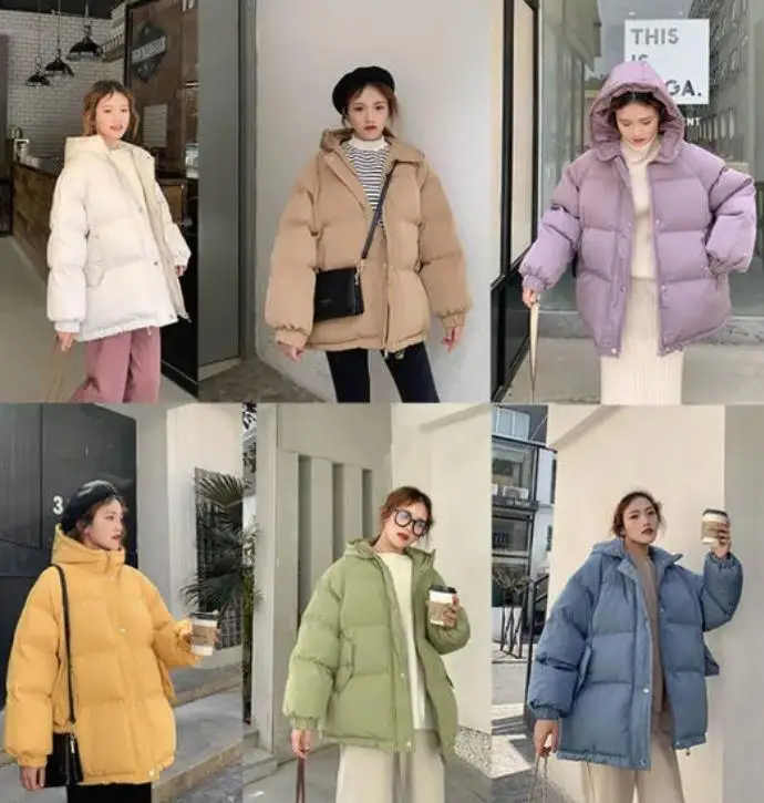 

Winter Fashion Loose Winter Cotton Overcoat Down Jacket Cotton-Padded Clothes Women's Short Style Cotton-Padded Jacket clothes