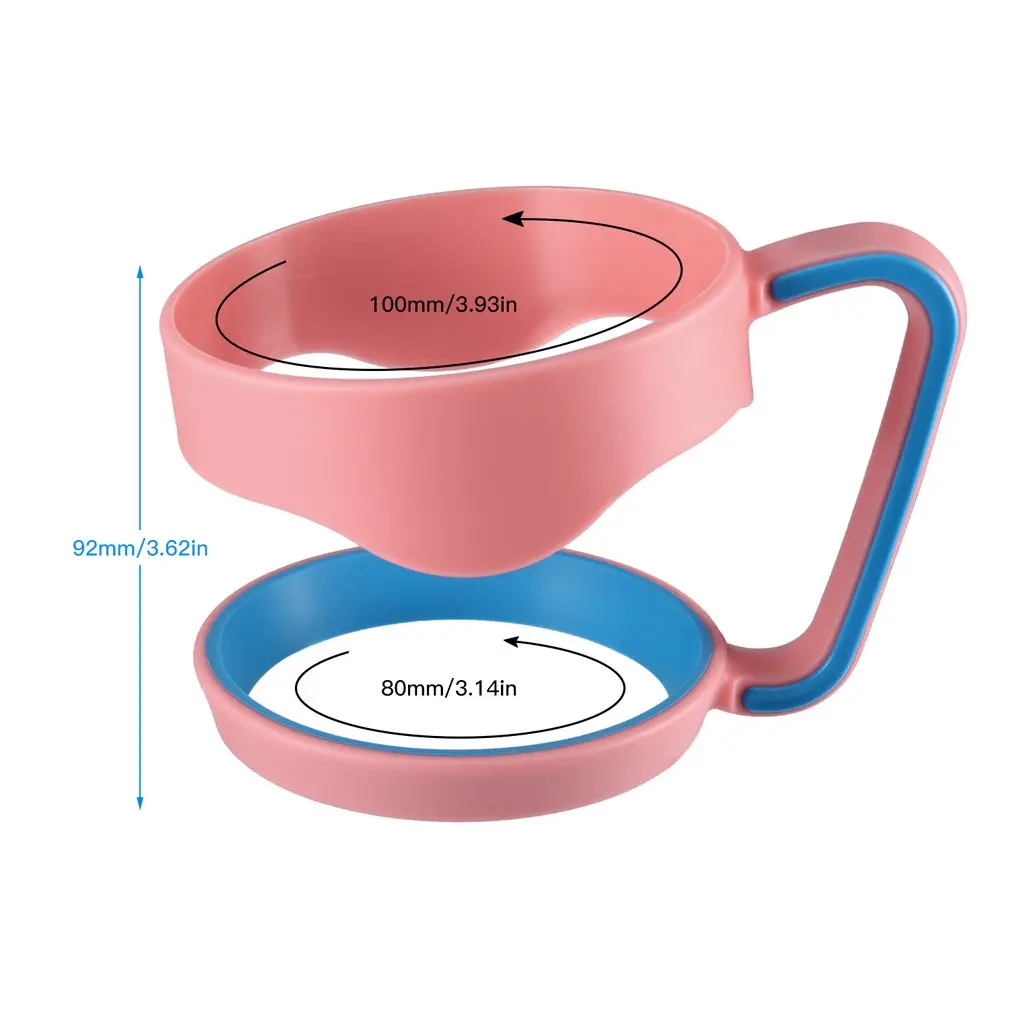 

Pink+blue Hand Holder Plastic Cups Handle for 30 Oz Rambler Tumbler Handle For 30ounce Cup Mugs Two Rings