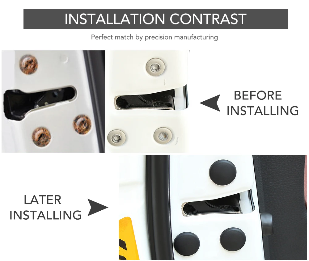 Автомобильный Дверной замок Защитная крышка винта антикоррозионные Шапки