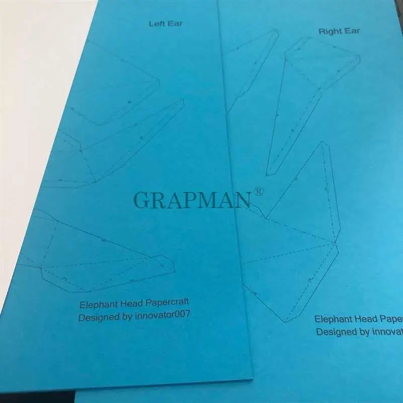 Слон настенная 3D бумажная модель DIY Бумажная ручной работы игрушки|Картонные