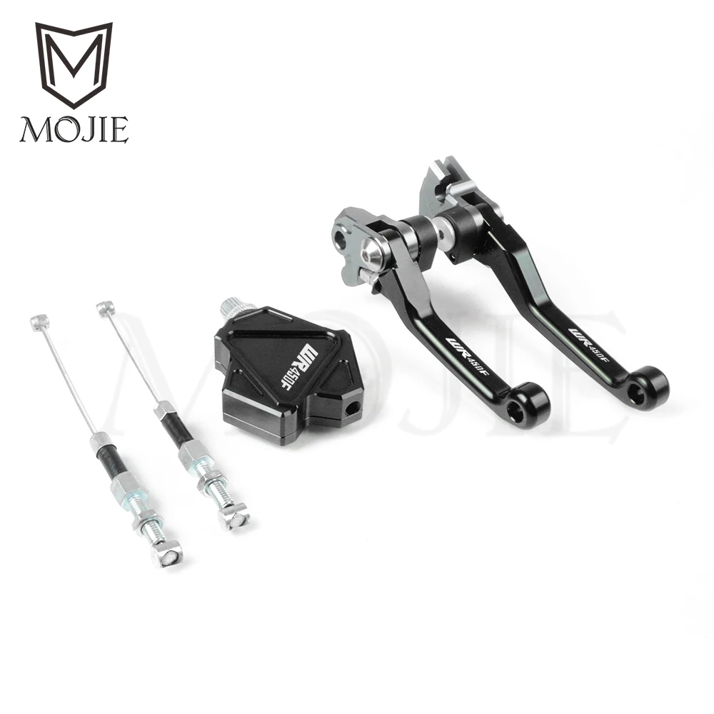 Для YAMAHA WR450F WR 450F 450 WR450 F 2001- Мотокросс ЧПУ поворотный тормоз трюк рычаг сцепления легко тяните кабель системы мотоцикла - Цвет: WR450F 01-15 Black
