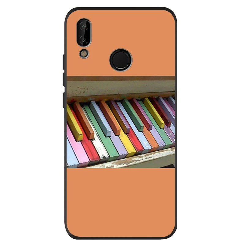 Мягкий силиконовый чехол для Huawei P9 P10 P20 P30 P40 lite pro Y9 Y6 P smart 2019 черный | Мобильные