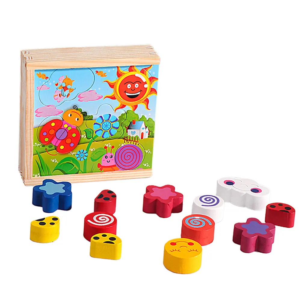 

Красочный пазл, доска, игрушки, строительные блоки, форма, соответствующие цветам погоды, обучение мелкой моторике, ручной глаз