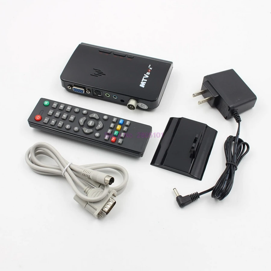 Dhl или fedex 20 шт. Φ-Top Box приемник Цифровой Внешний LCD PC CRT TV Box/аналоговый ТВ тюнер /