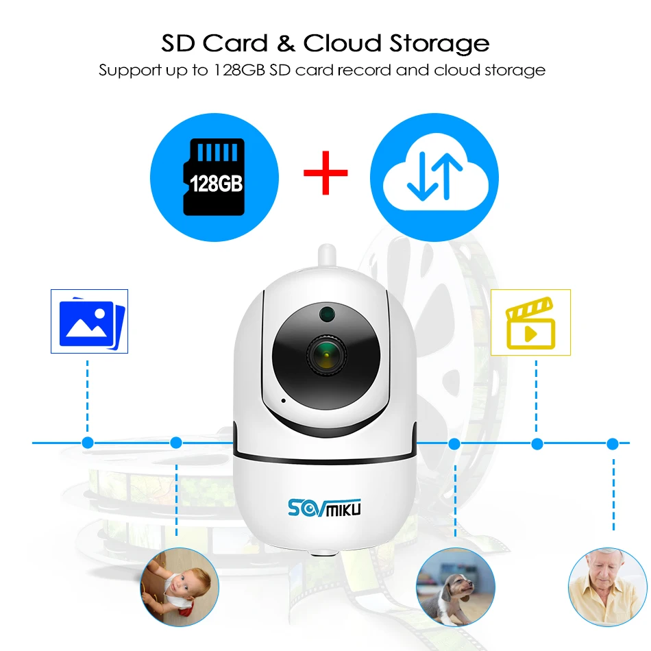 

HD 1080P Cloud Wireless IP Camera Intelligent Auto Tracking Of Human Home Security Surveillance CCTV Network Wifi Camera