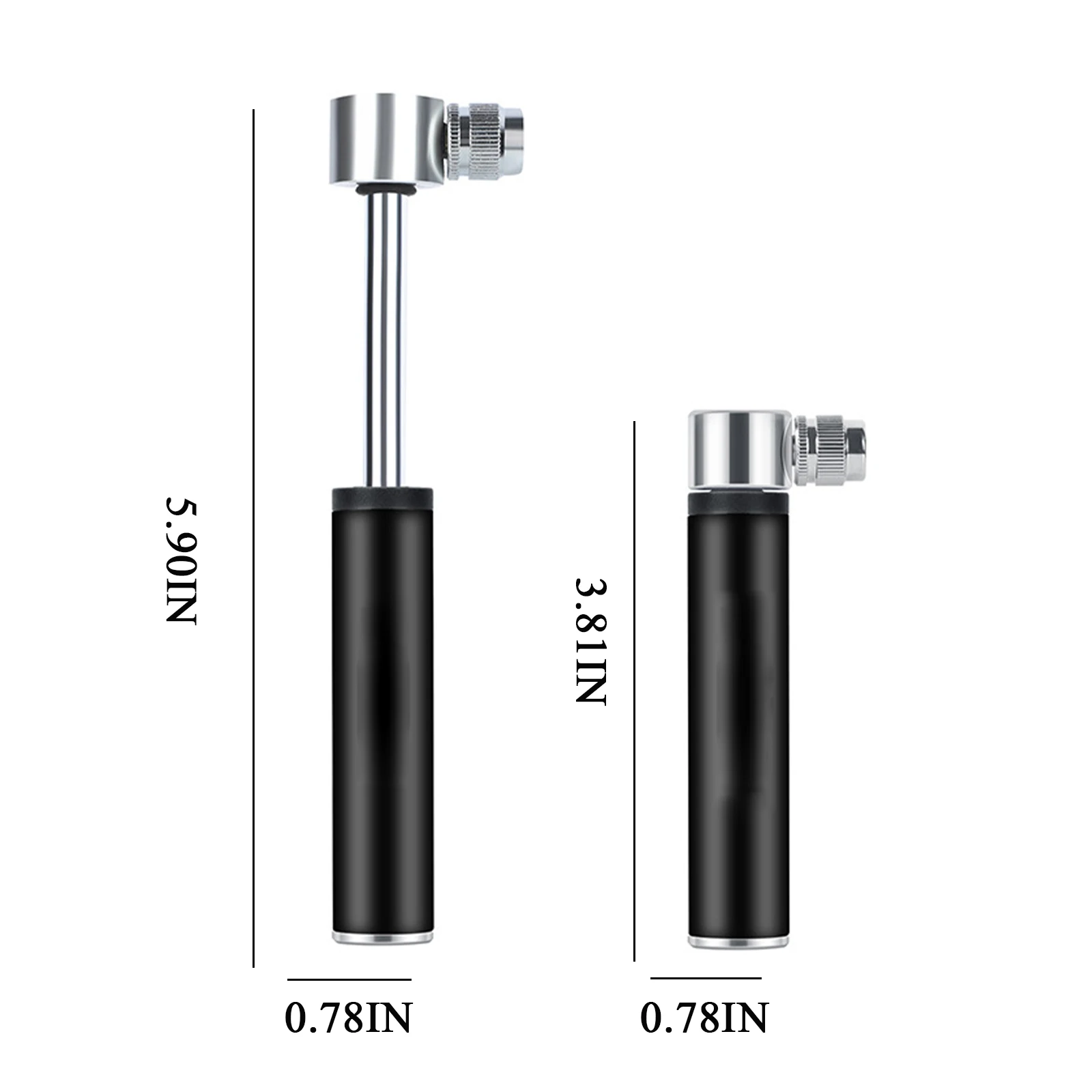 

Mini Bicycle Pump Portable Bicycle Tire Air Manual Pump For Road Bike Tire Mountain Bike Football Basketball Inflator