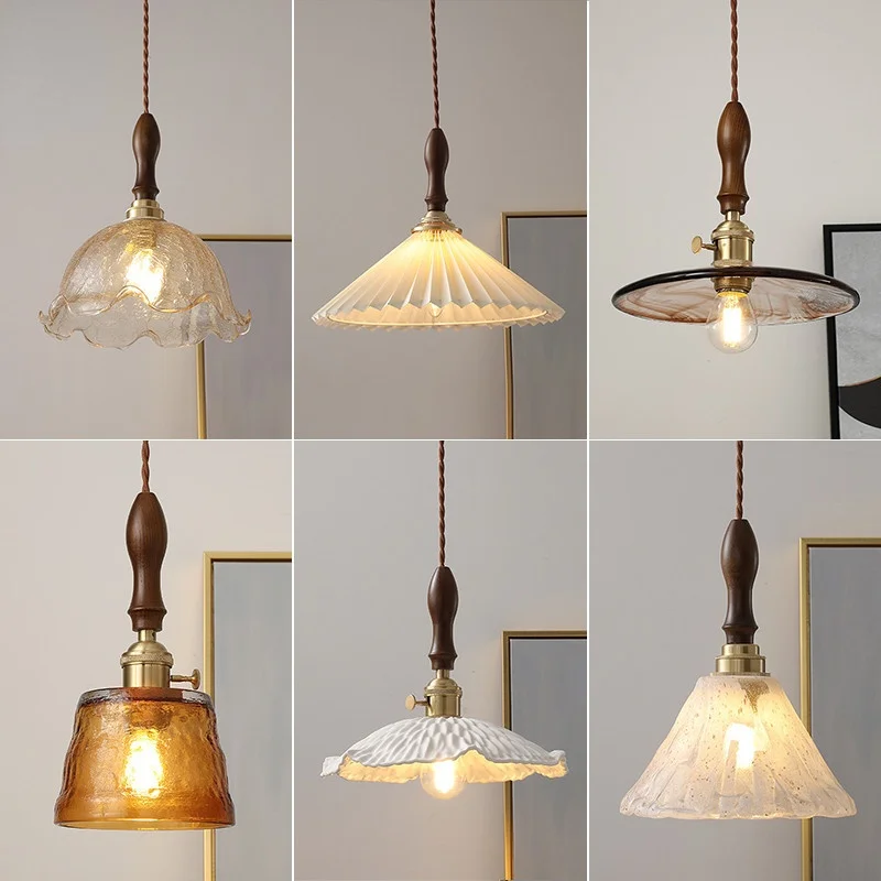 

Modern LED Pendant Lamp E27 Living Room Chandelier Dining Room Decoration Kitchen Bedroom Night Light Glass Hanging Lamp Fixture