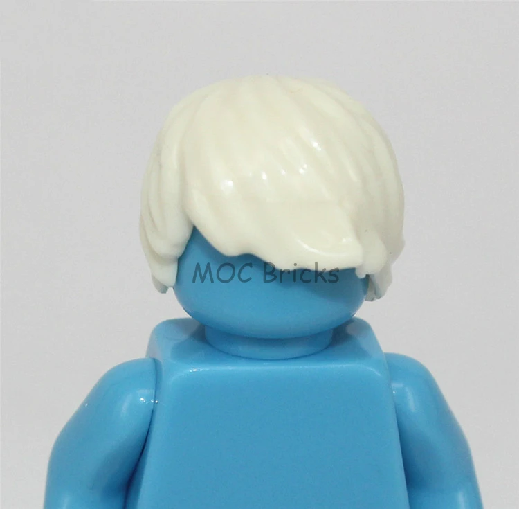 1006B 10 шт./лот кубики Moc DIY фигурки части мужские волосы Мини Аксессуары для кукол развивающие строительные блоки игрушки для детей рождественские подарки - Цвет: 1006B