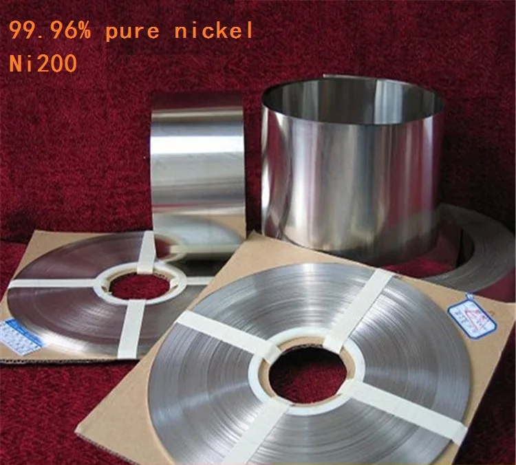 

0.5kg 0.2mm * 7mm Pure Nickel Plate Strap Strip Sheets 99.96% pure nickel for Battery electrode electrode Spot Welding Machine
