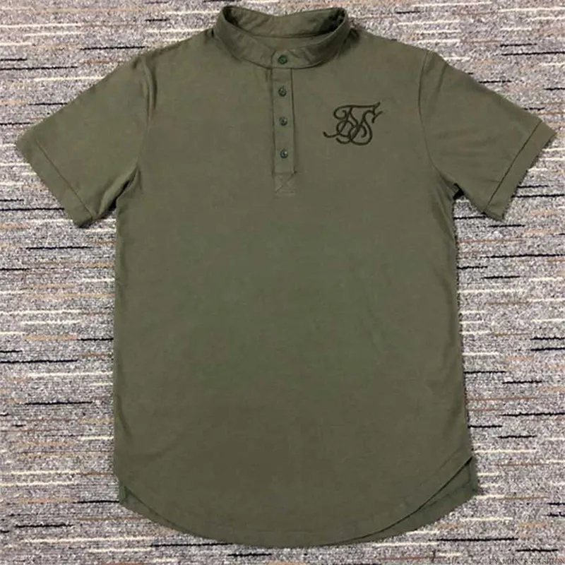 2021 Летняя мужская хлопковая шелковая футболка siksilk Kanye West с короткими рукавами в