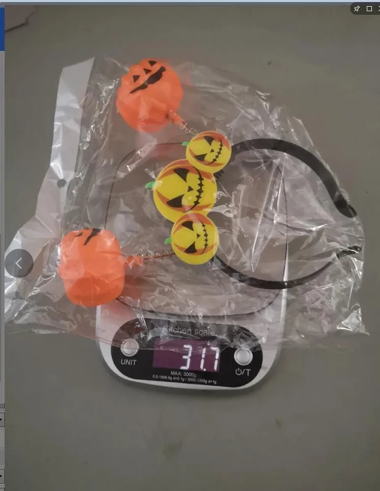 Обруч для волос женский светящийся в виде тыквы украшение головы летучей мыши