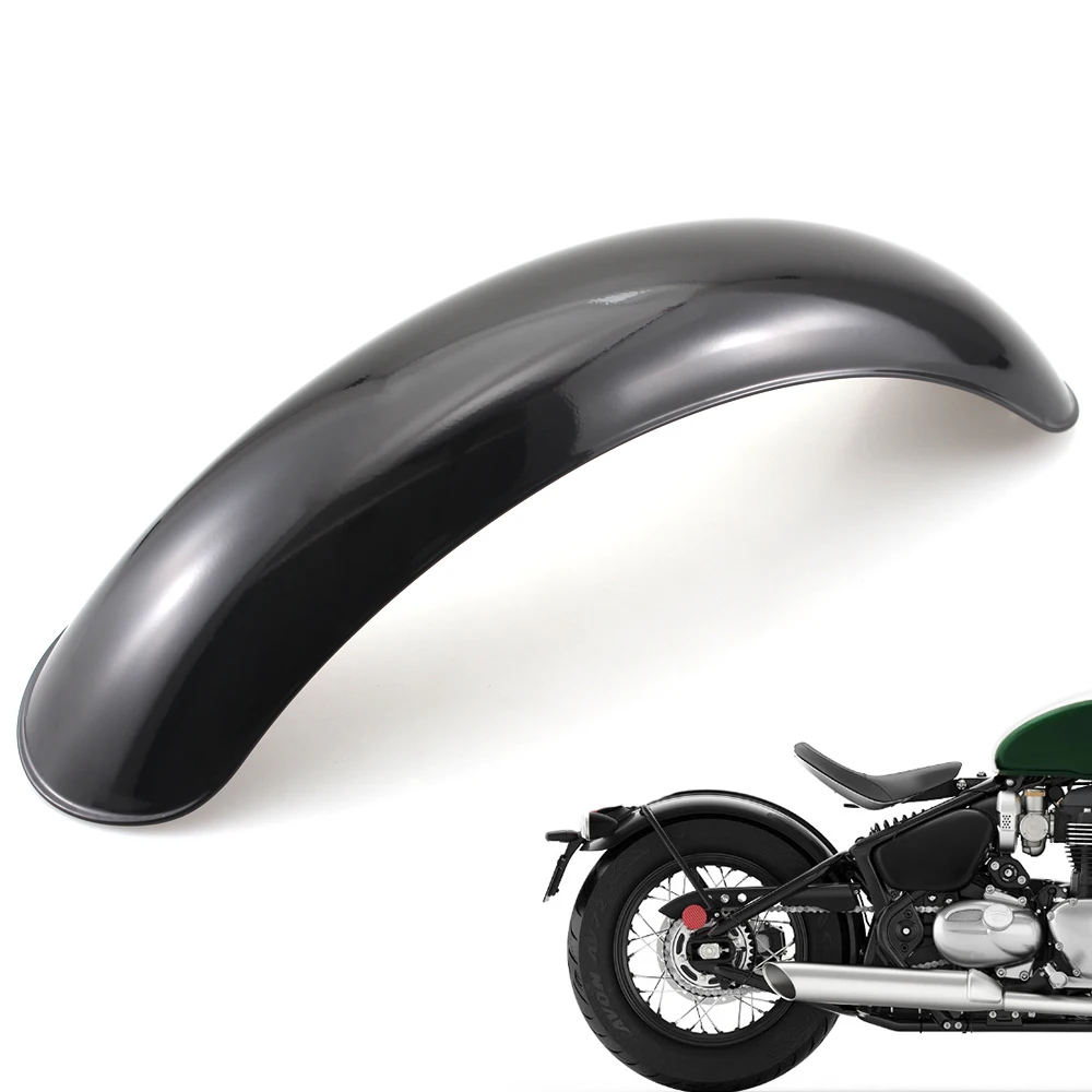 

Motorcycle Retro Rear Fender Mudguard Wheel Cover Gloss Black For Harley Bobber Bratstyle Chopper Custom Motorbike Frame Parts