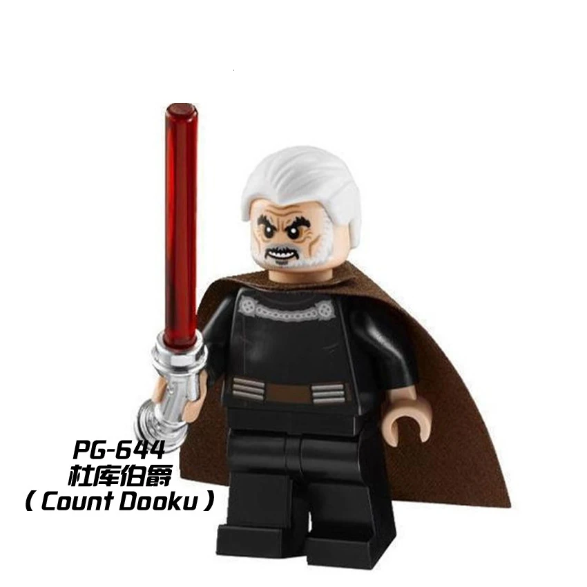 Фигурки из Звездных Войн Leia Han Solo Yoda Luke Sith Lord Darth Vader Maul Revan Dooku Sidious строительные