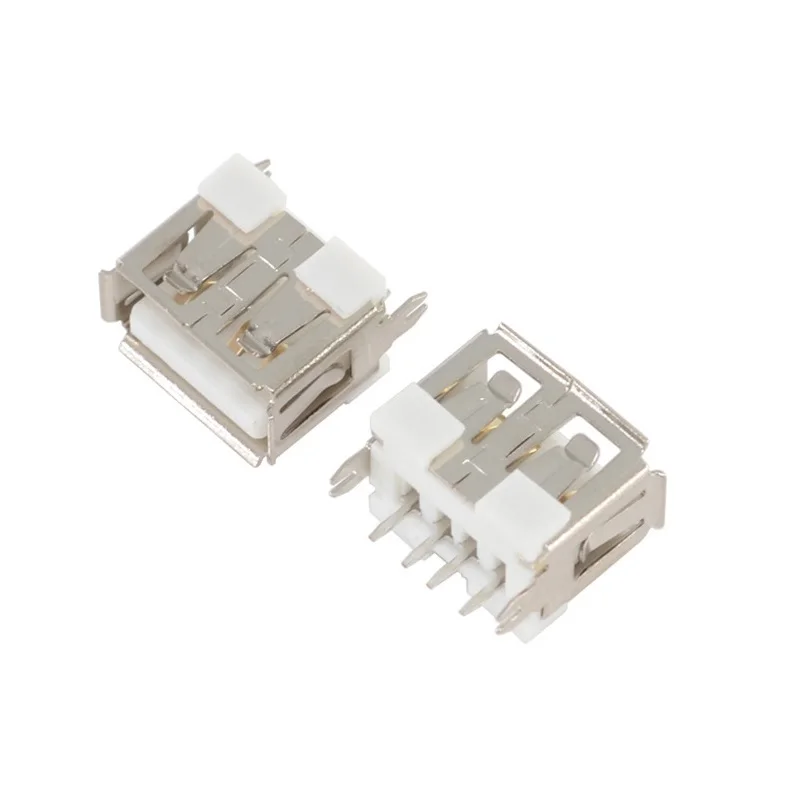 

10Pcs USB Type A Female Socket AF10.0mm USB 180 Degree Vertical AF 4PINS
