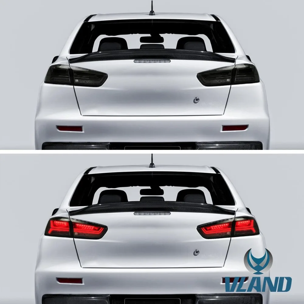 VLAND завод для Lancer 2008 2009 2010 2012 для автомобиля задний фонарь в сборе с движущимися сигнал+ игра и штепсельная вилка