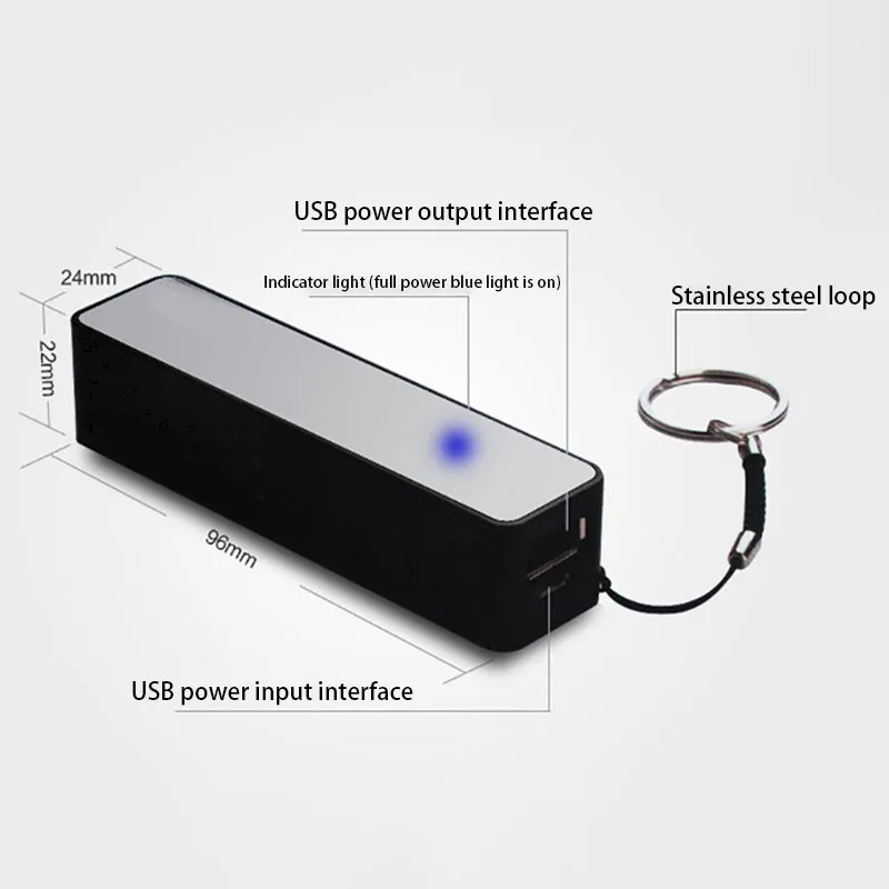 Мини многоцветный комплект 1x18650 батарея 5V 1A USB Powerbank Внешний Набор DIY коробка для чехлов универсальные мобильные телефоны сварочный чехол