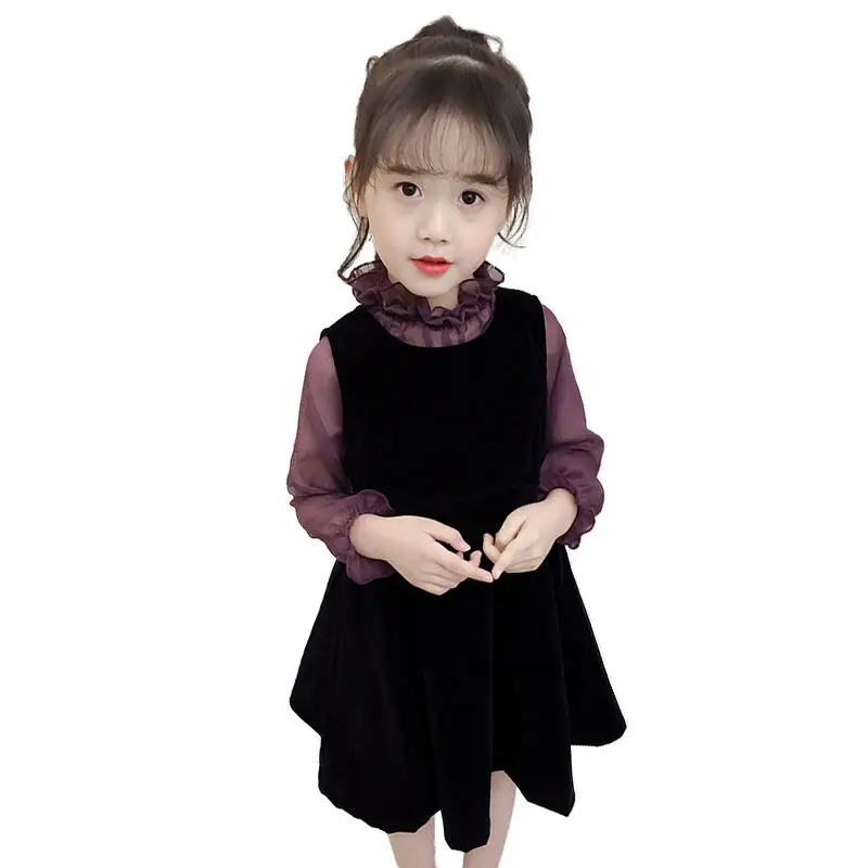 От 4 до 12 лет детская одежда для девочек вечерние платья подростков Фиолетовый