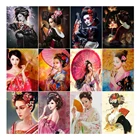 Картина из страз YI BRIGHT 5D, Новое поступление, Японская женщина, полная квадратная картина из страз сделай сам, вышитая фигура, мозаичный Декор для дома