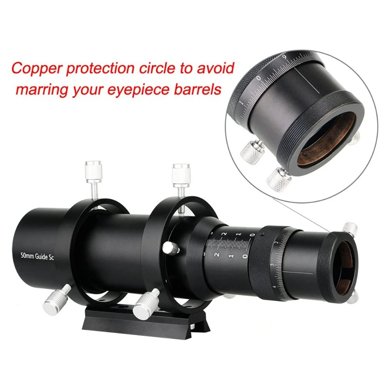Новинка 50 мм компактный Делюкс Finder Scope 1 25 дюйма Двойная спиральная фокусировка