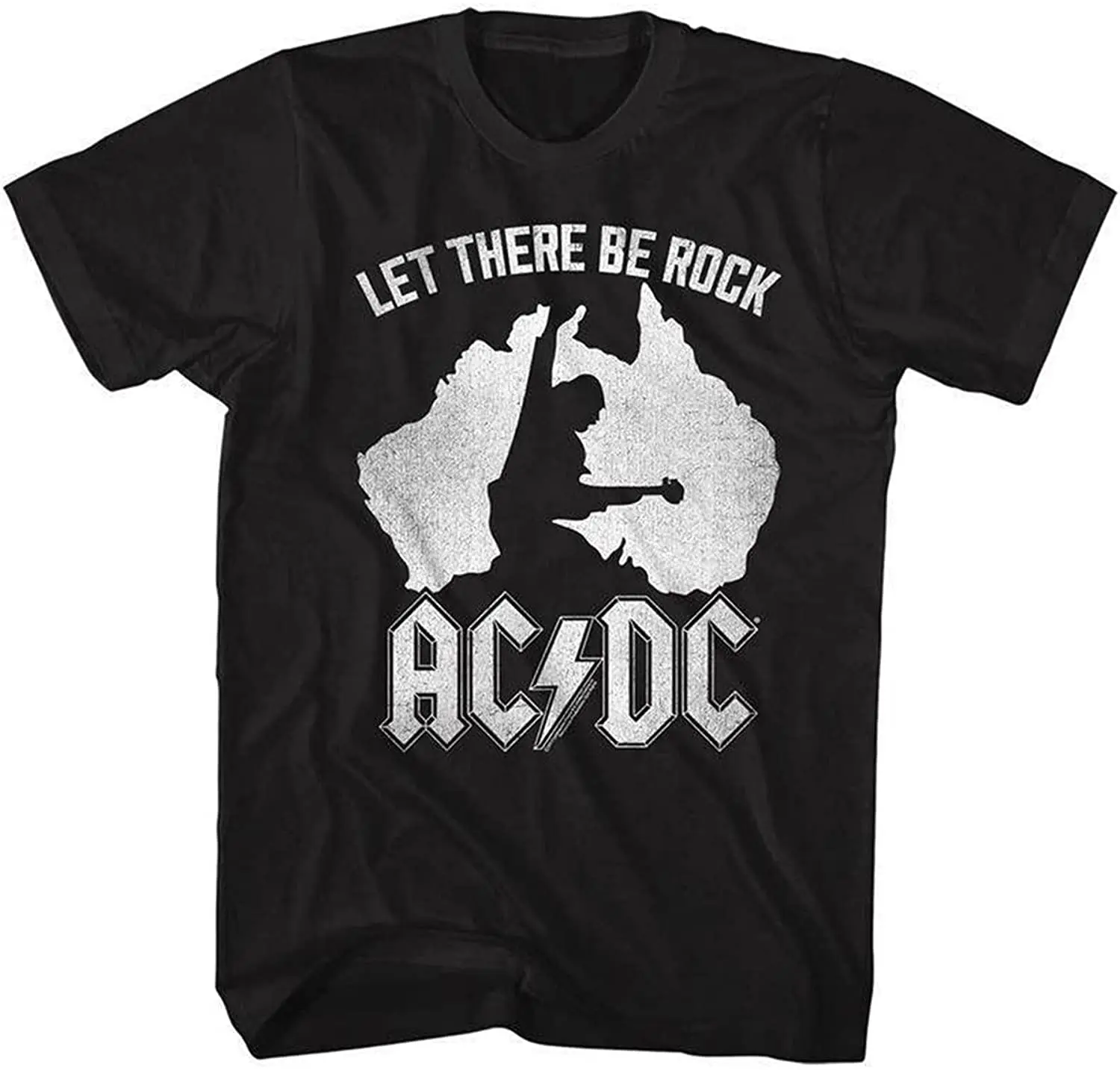

Let There Be Rock Print Picture T-shirt Summer Men's Round Neck Fashion T-shirt Short Sleeves