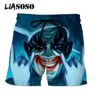 liasoso 3d print mens joker poker venom fashion street shorts boardshorts beach casual shorts trousers boxer shortstrunks